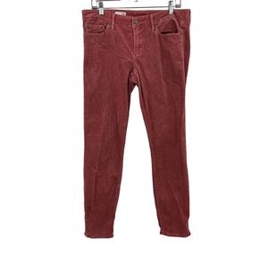 Gap 1969 Always Skinny Corduroy Mid Rise Thick Warm Women's 30 Regular Y2K